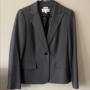 Calvin Klein Charcoal Women's Blazer